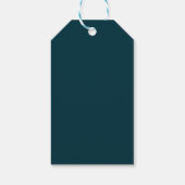 Farbvolle Retrostil-Kurven Design Geschenkanhänger (Rückseite)
