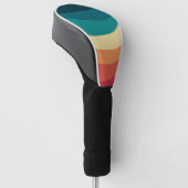 Farbvolle Retrostil-Kurven Design Golf Headcover (angewinkelt)