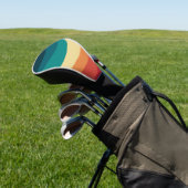 Farbvolle Retrostil-Kurven Design Golf Headcover (In SItu)