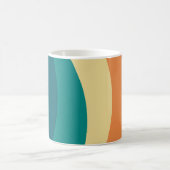 Farbvolle Retrostil-Kurven Design Kaffeetasse (Mittel)