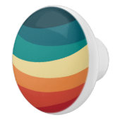 Farbvolle Retrostil-Kurven Design Keramikknauf (Rechts)