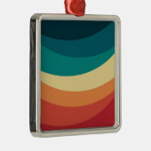 Farbvolle Retrostil-Kurven Design Ornament Aus Metall (Rechts)