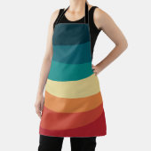 Farbvolle Retrostil-Kurven Design Schürze (InSitu)