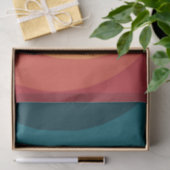 Farbvolle Retrostil-Kurven Design Seidenpapier (Geschenk)