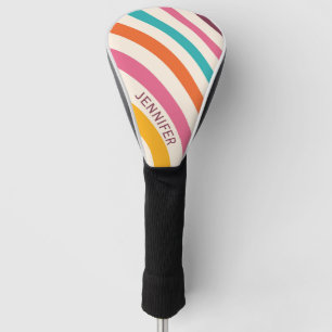 Farbvolle Retrostil-Kurven Golf Headcover