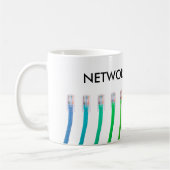 Farbvolle RJ45-Ethernet-Kabel Kaffeetasse (Links)