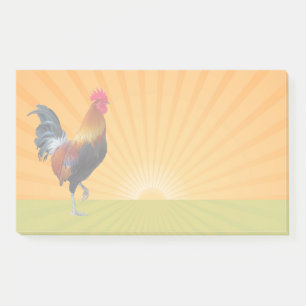 Farbvolle Strutting Rooster Design Postit Notes Post-it Klebezettel
