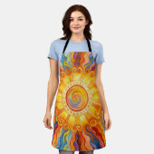 Farbvolle Sun-Multimedia-Schürze Schürze (Getragen)