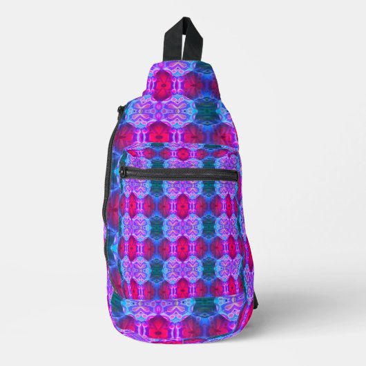 Farbvolle Symmetrie Var Crossbody Bag (Vorderseite)