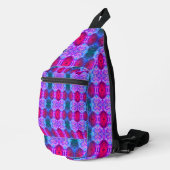 Farbvolle Symmetrie Var Crossbody Bag (Rechte Ecke)