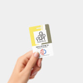 Farbvolle Waves Unternehmen Mitarbeiter Foto-Templ Ausweis (Handheld)