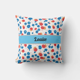 Farbvolle Wildblume Blumenmuster Kissen