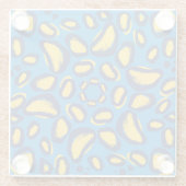 Farbvoller Leopardendruck, nahtlose Textur. Glasuntersetzer (Rückseite)