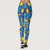 Farbvoller Leopardendruck, nahtlose Textur. Leggings (Rückseite)