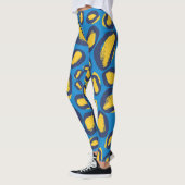 Farbvoller Leopardendruck, nahtlose Textur. Leggings (Links)