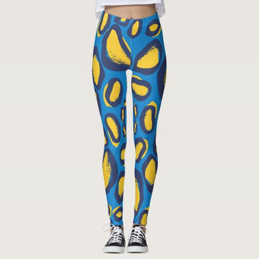 Farbvoller Leopardendruck, nahtlose Textur. Leggings (Vorderseite)