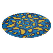 Farbvoller Leopardendruck, nahtlose Textur. Schneidebrett (Ecke)