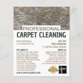 Farbvoller Teppichboden, Teppichreiniger, Reinigun Flyer (Vorne)