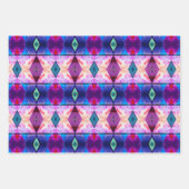 Farbvolles abstraktes Packpapier. geometrisch Geschenkpapier Set (Vorderseite 3)