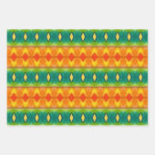 Farbvolles abstraktes Packpapier. geometrisch Geschenkpapier Set (Vorderseite 2)