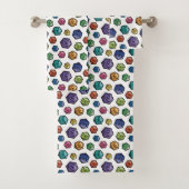 Farbvolles D20s All-Over-Print-Handtuch-Set Badhandtuch Set (Insitu)