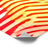 Farbvolles Fingerabdruckmuster Poster (Ecke)