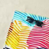 Farbvolles Fingerabdruckmuster Strandtuch (Beispiel)