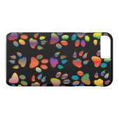Farbvolles Muster für Druckfarben (schwarz) Case-Mate iPhone Hülle (Rückseite (Horizontal))