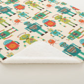 Farbvolles Muster für Retro-Roboter Sherpadecke (3/4)