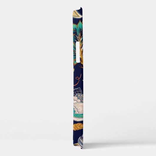 Farbvolles nahtloses Muster. Blumenhintergrund. Fl Case-Mate iPhone Hülle (Rückseite / Rechts)