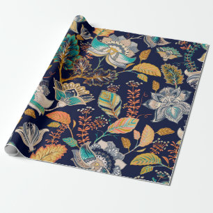 Farbvolles nahtloses Muster. Blumenhintergrund. Fl Geschenkpapier