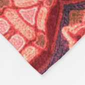 Farbvolles nahtloses Stickmuster. Rainbow-Ikat Fleecedecke (Ecke)