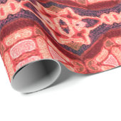 Farbvolles nahtloses Stickmuster. Rainbow-Ikat Geschenkpapier (Rolleneckpunkt)