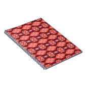 Farbvolles nahtloses Stickmuster. Rainbow-Ikat Notizblock (Rechte Seite)