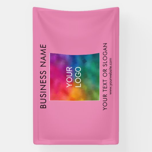 Farbvorlage für benutzerdefinierbare Firmenlogos Banner (Vertikal)