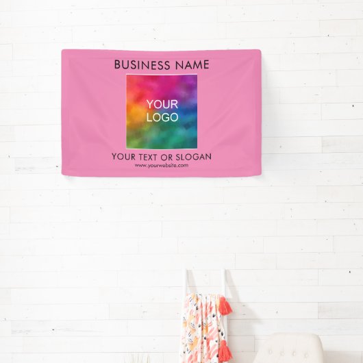 Farbvorlage für benutzerdefinierbare Firmenlogos Banner (InSitu)