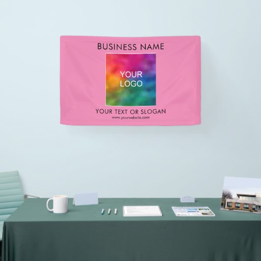 Farbvorlage für benutzerdefinierbare Firmenlogos Banner (Messe)