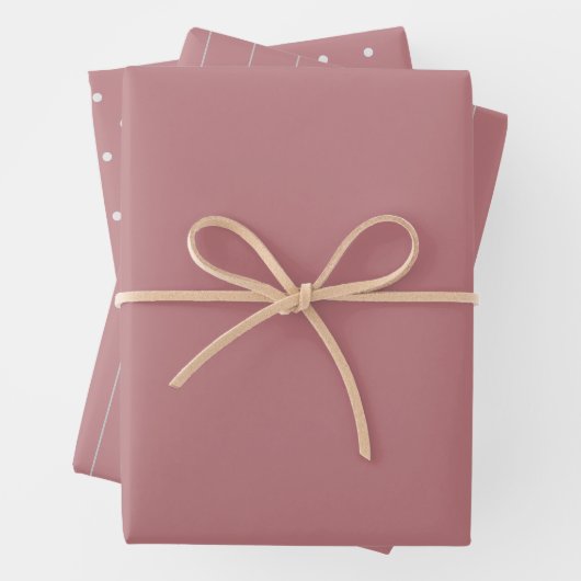 Farbvorlage für die Dusty-Rose Geschenkpapier Set (Beispiel)