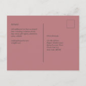 Farbvorlage für die Dusty-Rose Postkarte (Rückseite)