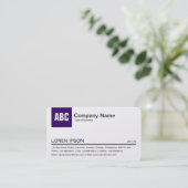 Farbvorsprung - Deep Purple (Gold) Visitenkarte (Stehend Vorderseite)