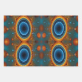 Farbvortex: Abstrakter Tanz von Öl und Wasser Geschenkpapier Set (Vorderseite 2)