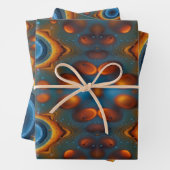 Farbvortex: Abstrakter Tanz von Öl und Wasser Geschenkpapier Set (Beispiel)