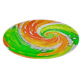 Farbvortex-Kunst wirbeln Schneidebrett (Ecke)