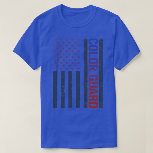 Farbwächter der amerikanischen Flagge T-Shirt (Design vorne)