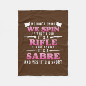 Farbwächter-Flaggenkorps-Marching-Band  Fleecedecke (Vorderseite)