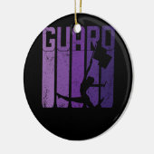 Farbwächter Marching Band Flag Girl Cheerleader C Keramik Ornament (Links)