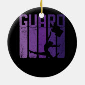 Farbwächter Marching Band Flag Girl Cheerleader C Keramik Ornament (Hinten)