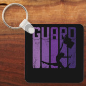 Farbwächter Marching Band Flag Girl Cheerleader C Schlüsselanhänger (Vorderseite)