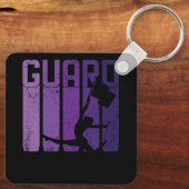 Farbwächter Marching Band Flag Girl Cheerleader C Schlüsselanhänger (Rückseite)