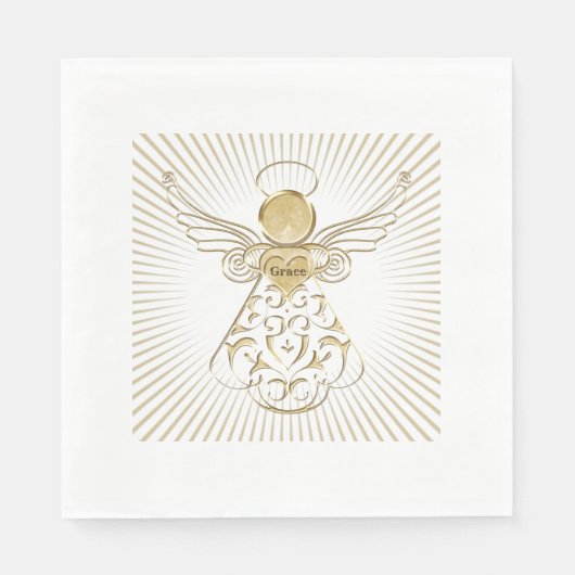 Farbwahl: Der Engel der Grace Sunams Serviette (Vorderseite)